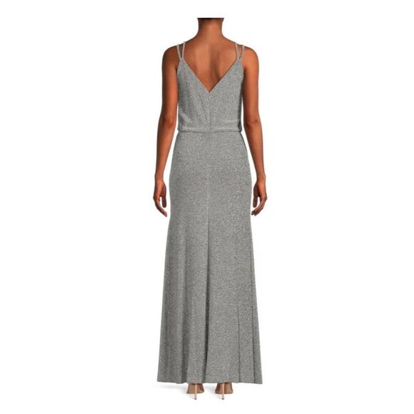 Calvin Klein shimmer maxi stretch dress size 10 New  with defect - Picture 2 of 12